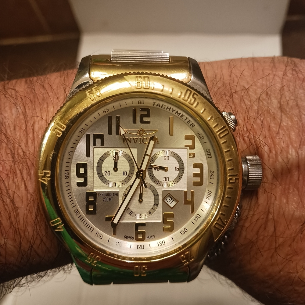 Invicta Russian Diver 4159 Offshore Mother Of Pearl Dial